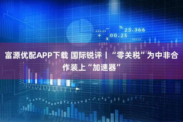 富源优配APP下载 国际锐评丨“零关税”为中非合作装上“加速器”